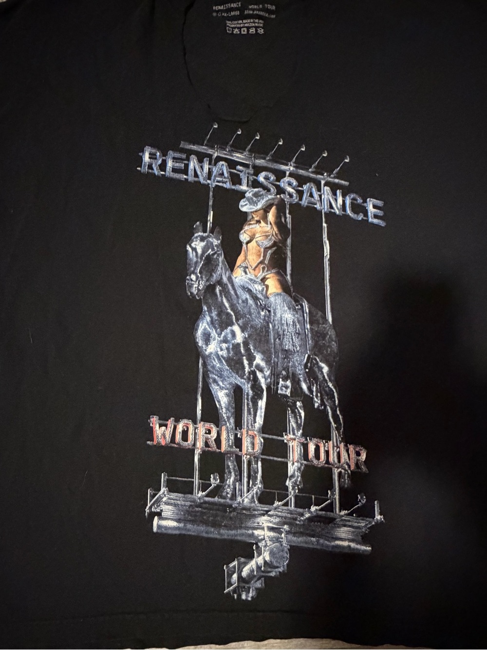 Beyoncé Renaissance tour 2023 tshirt XXL double sided